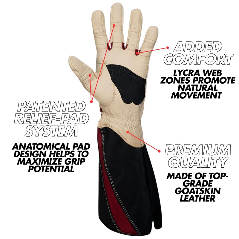 Bionic Women's Rose Gardening Gloves (Pair) Tan - Image 3